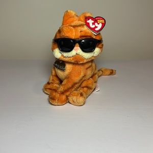 Garfield ty beanie babies with sunglasses